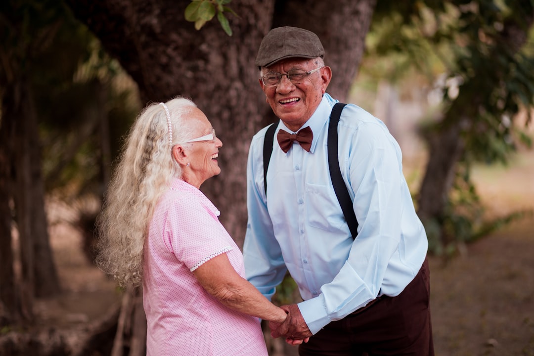 Happy senior couple planning for retirement